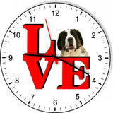 Saint Bernard Cute Puppy Dog kitchen living room Wall Clock