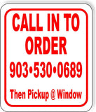 CALL IN TO ORDER 903•530•0689 & Then Pickup @ Wind Metal Aluminum composite sign