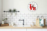American Eskimo Love Park Cute Puppy Dog kitchen living room Wall Clock