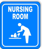 NURSING ROOM BLUE Metal Aluminum composite sign