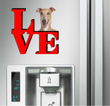 Greyhound Dog Love Park Dog Fridge Refrigerator Car Magnet