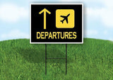 DEPARTURES STRAIGHT ARROW Yard Sign with Stand LAWN SIGN