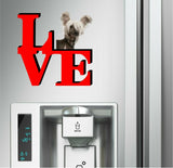 Chinese Crested Dog Love Park Dog Fridge Refrigerator Car Magnet