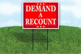 Demand a Recount president Biden Trump Yard Sign ROAD SIGN w stand large 18"x24"