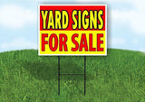 YARD SIGNS FOR SALE RED YELLOW Plastic Yard Sign ROAD SIGN with Stand