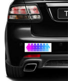 Set of 4 prank magnetic bumper stickers magnets transgender FLAG PRIDE LOVE WINS