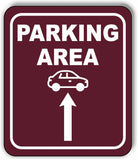 PARKING AREA DIRECTIONAL ARROW TRAIL 8 Variations Metal Aluminum composite sign
