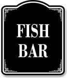 Fish Bar BLACK Aluminum Composite Sign