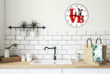 Australian Cattle Dog Love Park Cute Puppy Dog kitchen living room Wall Clock