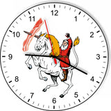 Bacon Unicorn Santa I love Bacon Battery Kitchen Living Room Wall Clock