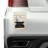 American Eskimo Mugshot Bad Dog Fridge refrigerator Car Magnet Bumper Sticker