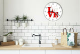 I Love Chinese Food Love Park Funny Kitchen Living room Wall Clock