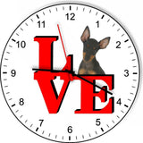 Manchester Terrier Cute Puppy Dog kitchen living room Wall Clock