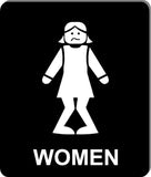 Funny bathroom sign set 8 1/2 X 10 RESTROOM SIGN Aluminum  I have to pee