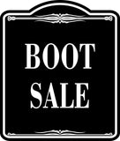 Boot Sale BLACK  Aluminum Composite Sign