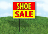 SHOE SALE MODEL SALE RED YELLOW Plastic Yard Sign ROAD SIGN with Stand