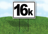 KILOMETER 16 K DISTANCE MARKER  RUNNING RACE Yard Sign with Stand LAWN SIGN