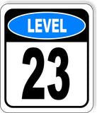 LEVEL 23 PARKING GARAGE Metal Aluminum composite sign