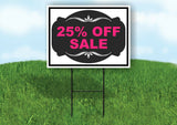 25% OFF SALE PINK TAG BLACK Yard Sign with Stand LAWN SIGN