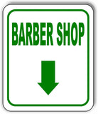 BARBER SHOP DIRECTIONAL GREEN 8 Arrow Variations Metal Aluminum composite sign