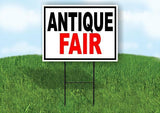 ANTIQUE FAIR WITH BORDER Yard Sign with Stand LAWN SIGN
