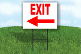 EXIT LEFT ARROW RED PARKING LOT Yard Sign ROAD SIGN with stand