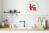 I Love Salad Love Park Funny Kitchen Living room Wall Clock