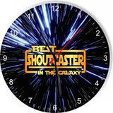Best Shoutcaster in the Star Galaxy Wars Space Kitchen Living room Wall Clock