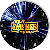 Best Swimmer in the Star Galaxy Space Kitchen Living room Wall Clock