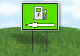 ELECTRIC VEHICLE CHARGING Yard Sign Road with Stand LAWN SIGN Single sided