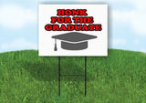 HONK FOR THE GRADUATE Plastic Yard Sign ROAD SIGN with Stand