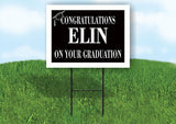 ELI CONGRATULATIONS GRADUATE 18 in x 24 in Yard Sign Road Sign with Stand
