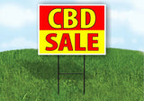 C B D SALE RED YELLOW Yard Sign Road with Stand LAWN SIGN