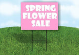 SPRING FLOWER SALE Plastic Yard Sign ROAD SIGN with Stand