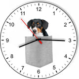 Wirehaired Vizsla In Your Pocket Dog kitchen living room Wall Clock