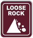 LOOSE ROCK GRAPHIC TRAIL CAMPING Metal Aluminum composite sign