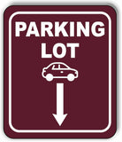 PARKING LOT DIRECTIONAL ARROW TRAIL 8 Variations Metal Aluminum composite sign