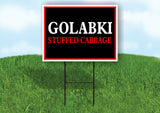 GOLABKI STUFF CABBAGE NEON Yard Sign with Stand LAWN SIGN