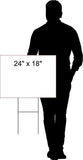 RECEIVING WITH BORDER Yard Sign with Stand LAWN SIGN
