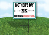 MOTHERS DAY 2002 LOVE UNCONDITIONAL 18inx24in Yard Road Sign w/ Stand