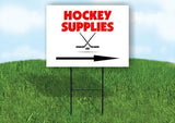 Hockey SUPPLIES Right arrow Yard Sign Road with Stand LAWN SIGN Single sided