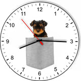 Yorkshire Terrier In Your Pocket Dog kitchen living room Wall Clock