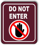 DO NOT ENTER PARK CAMPING Metal Aluminum composite sign