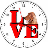 Irish Setter Cute Puppy Dog kitchen living room Wall Clock