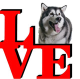 Alaskan Malamute Love Park Cute Dog Fridge Refrigerator Car Magnet