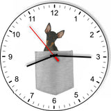 Manchester Terrier In Your Pocket Dog kitchen living room Wall Clock
