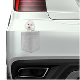 Poodle Dog in pocket Fridge Car Magnet Bumper Sticker App size 4"x7"