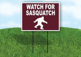 WATCH FOR SASQUATCH TRAIL Yard Sign Road with Stand LAWN SIGN