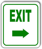EXIT DIRECTIONAL GREEN 8 Arrow Variations Metal Aluminum composite sign