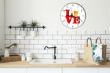 I Love Beer Love Park Funny Kitchen Living room Wall Clock